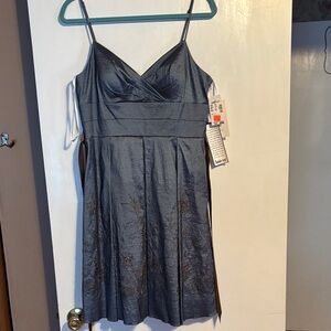 Oleg Cassini Embroidered Dress